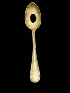 Vintage Markenlos (Pfeil, Absinth oder Abtropfen) Löffel Massiv Cassilla Silber 6" - Bild 1 von 3