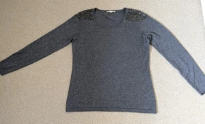 Leichter Pullover Sweatshirt Esprit grau Größe M markantes Design Top-Zustand - Bild 1 von 4