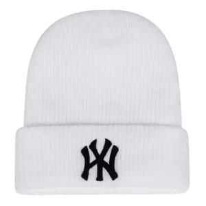 Unisex NY Style Knit Beanie Hat Winter Warm Ribbed Cuffed Cap Casual Streetwear - Picture 1 of 3