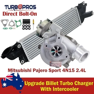 Actualización Billet Turbo Cargador + Intercooler para Mitsubishi Pajero Sport 4N15 2.4L - Imagen 1 de 11