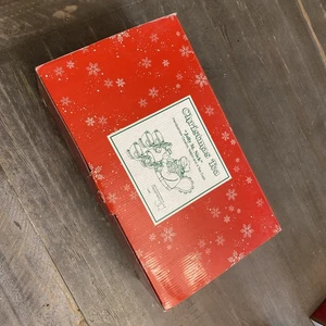 DEPT 56 Christmas Tea "Jolly St. Nick" Hand Painted Teapot And 4 Cups Open Box - Picture 1 of 22