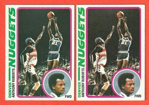 ANTHONY ROBERTS - (2)  1978-79 Topps  #62   *Denver Nuggets*    SHARP! - Picture 1 of 2