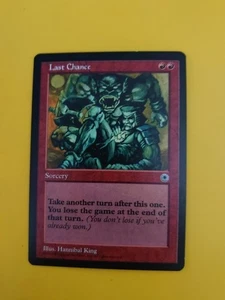 Last Chance. Portal Old Vintage. Sorcery   MTG Card. - Foto 1 di 9