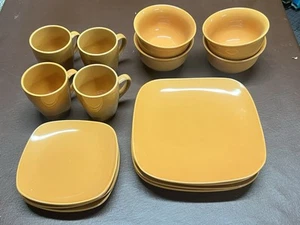 16 pc Collector Square terra-cotta Orange by HOME TRENDS Discontinued Set - Picture 1 of 7