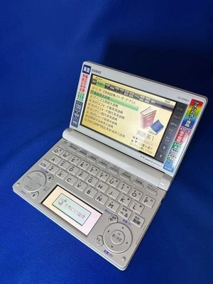 Casio EX-word XD-B9800 Electronic Dictionary White Tested Japan Used F/S - Image 1 of 3