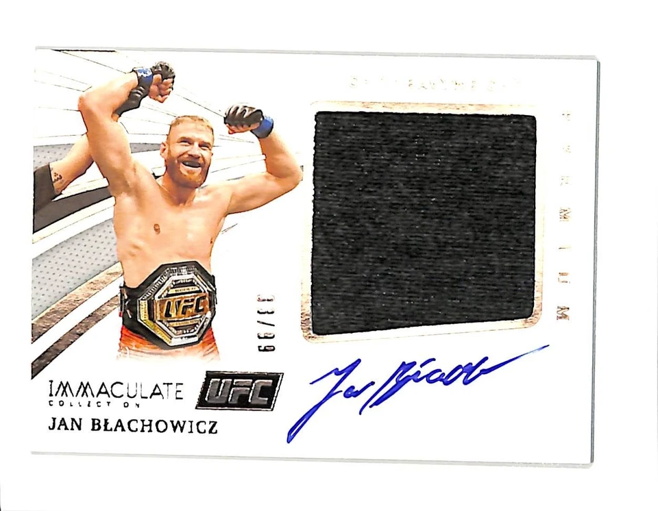 2021 PANINI IMMACULATE UFC PMJBZ JAN BLACHOWICZ AUTO MEMORABILIA 33/99 - Image 1 of 2