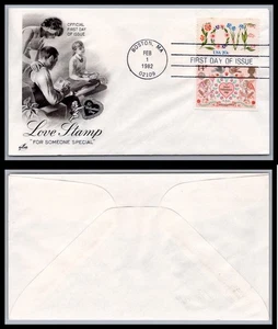 US FDC # 1951 20c Love Flowers  ArtCraft COMBO UK L.Cancel 1982, 9Q2306 - Picture 1 of 1