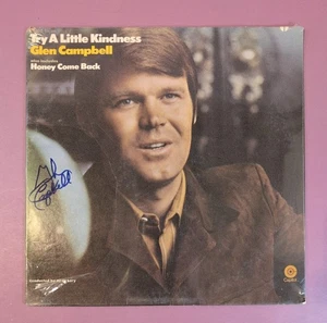 Disco LP de vinilo autografiado de Glen Campbell - Try A Little Kindness SW-389 - Imagen 1 de 3