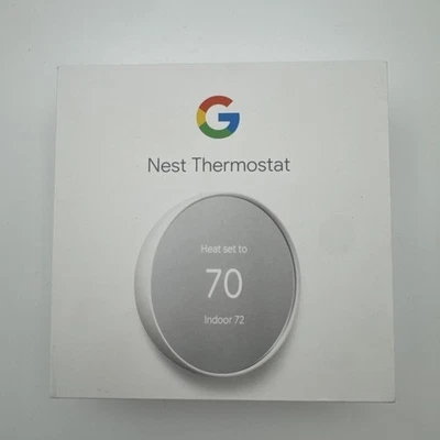 New-Google-Nest Thermostat-Snow-G4CVZ-GA01334-US-Free Shipping!! - Image 1 of 4