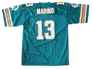 Vintage Reebok NFL Miami Dolphins Dan Marino #13 maglia reversibile uomo media - Foto 1 di 5