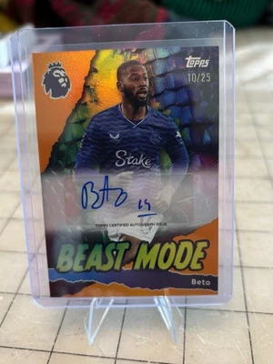 2025-26 Topps Premier League Beto Beast Mode Auto /25 - Image 1 of 2