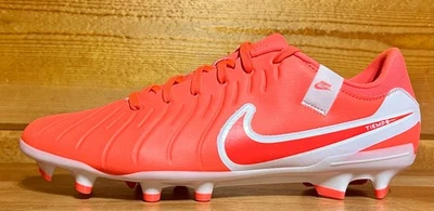 Mens Nike Tiempo Legend 10 Academy FG Soccer Cleats Size 9 HOT LAVA/WHITE - Image 1 of 4