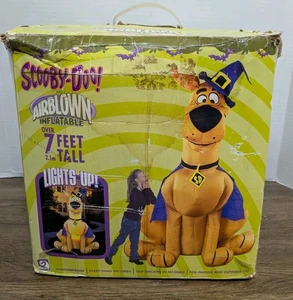 Gemmy Scooby Doo 7’ Witch Hat Halloween Airblown Lighted Inflatable Yard 2004 - Picture 1 of 9