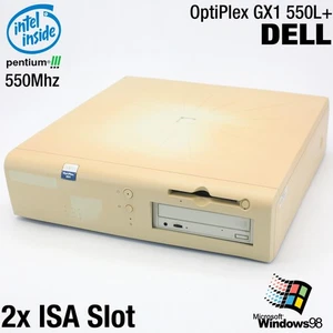 2x ISA SLOT COMPUTER DELL OPTIPLEX GX1 550L+ PC PARALLEL PENTIUM III 40GB 160MB - Bild 1 von 7