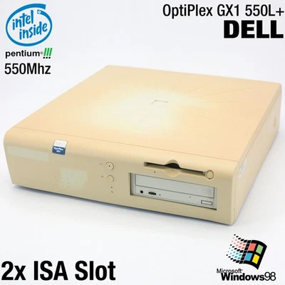 2x Isa Ranura Ordenador Dell Optiplex GX1 550L + PC Paralelo Pentium III 40GB - Imagen 1 de 4