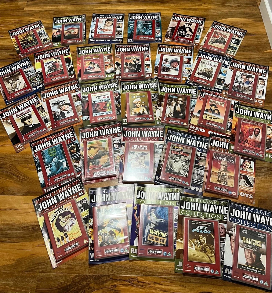 Classic John Wayne Collection Magazine & DVD Set Bundle x 30 Collectors - Image 1 of 4
