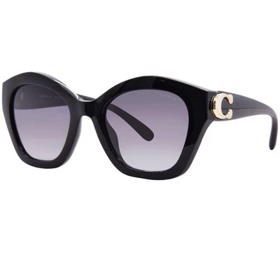 Gafas de sol Coach HC 8421U 50023C USADAS EN EXCELENTE ESTADO lentes degradadas grises Foto 1 de 4