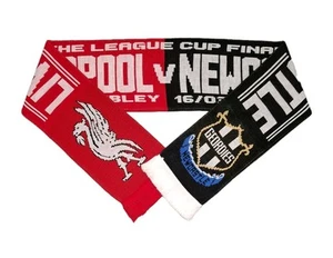 Newcastle United v Liverpool Wembley Carabao Cup Final Match Scarf / Memorabilia - Picture 1 of 7