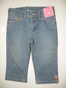 GYMBOREE GLAMOUR SAFARI DENIM CAPRI JEANS PANTS 4 5 8 NWT - Picture 1 of 2