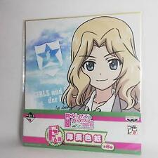 Girls und Panzer Kei Autographed Colored Drawing Paper Japan Anime
