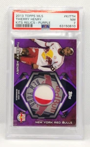 THIERRY HENRY 2013 Topps MLS Kits Relics Purple #'d /49 PSA 7 Two Color Patch NY - Picture 1 of 2