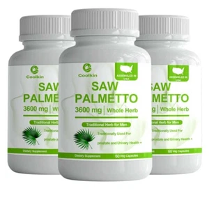 Saw Palmetto Capsules 3600mg -Premium Prostate Health Support Supplement for Men - Picture 1 of 13