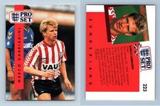 Marco Gabbiadini - Sunderland #223 English League 1990-91 Pro Set Trading Card