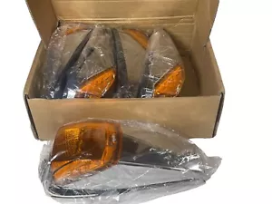 LED Chrome 12V Marker Lights Amber 5-pk Trucks Mack/Hayes/Kenworthy-& More-READ - Foto 1 di 12
