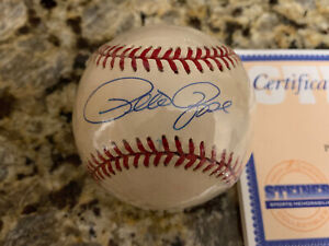 PETE ROSE Signed Autographed ONL Baseball STEINER Bart Giamatti Baseball  RARE