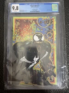 King in Black #1 CGC 9.8 Clayton Crain Variant Cover C Blacklight Virgin Venom - Picture 1 of 2