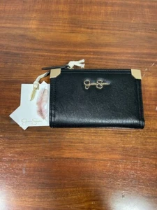 Jessica Simpson Frankie Center Divider Black Meteorite Womens Wallet 6 x 4 x 1.5 - Picture 1 of 3