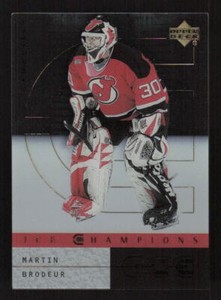 2000 Upper Deck Ice Ice Champions #IC4 Martin Brodeur  New Jersey Devils