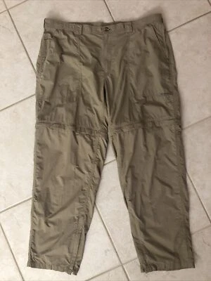Pantalones de senderismo convertibles Exofficio XL tostados para hombre. Entrepierna 33”. Usado en excelente estado! M13 Foto 1 de 4