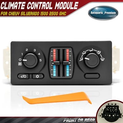 Manual A/C & Heater Climate Control Module for Chevrolet Silverado Sierra 1500 - Image 1 of 4