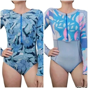 Maaji Triton Rash Guard One Piece Long Sleeve Swimsuit Reversible Size Small - Picture 1 of 16