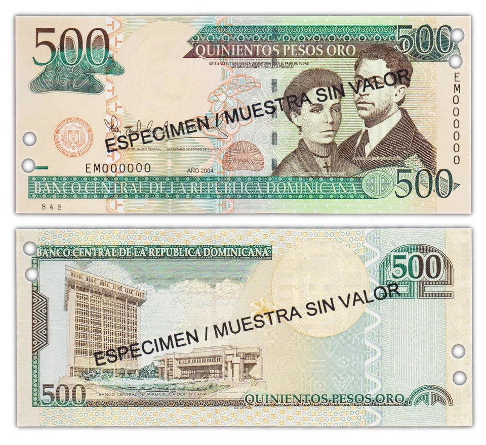 500 PESOS 2004 REPUBLIQUE DOMINICAINE / DOMINICAN REPUBLIC [NEUF /UNC] ESPECIMEN - Photo 1/1