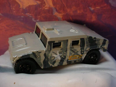 2015 BATTLE MISSION Exclusive HUMVEE☆gray;camo;ringed flower☆Loose MATCHBOX - Image 1 of 3