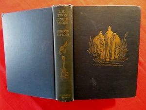 1895 THE TWO JUNGLE BOOKS / RUDYARD KIPLING / ILLUSTRATED - Picture 1 of 15