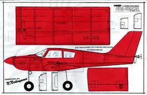 Planos de control en U perfil 1/2 A cola V Piper Cherokee & Bonanza 011 - Imagen 1 de 2