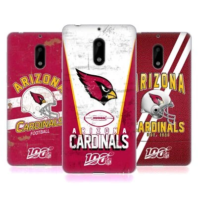 FUNDA DE GEL SUAVE OFICIAL DE GEL ARTE LOGOTIPO DE ARIZONA CARDINALS DE LA NFL PARA TELÉFONOS NOKIA 1 Foto 1 de 4
