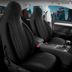 Fundas de asiento Pilot adecuadas para Mercedes Clase C (negro-negro) ZARA404 - Imagen 1 de 12