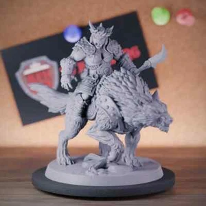 Mujer Orco Jinete Guerrero Miniatura Orco Luchador Mini Mazmorras y Dragones 5e DnD - Imagen 1 de 8