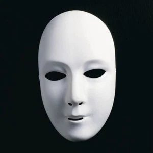 Gesichtsmaske Opernmaske Phantommaske Damen Maske Weiß zum bemalen - Bild 1 von 1