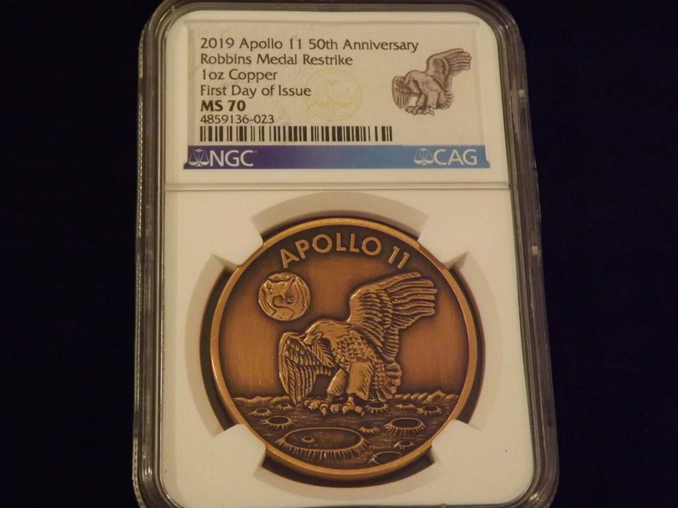 2019        APPOLLO   50 Th Anniversary         NGC  MS 70 - Image 1 of 2