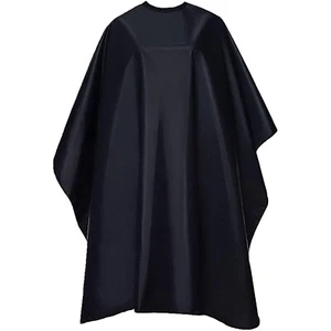 Vetuza Salon Barber Cape Waterproof Hair Cutting Snap Closure 59 X 51 Black - Picture 1 of 6