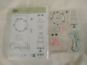 Stampin Up YOUR PERFECT DAY Stamp Set By Dave Wreath #137160 - Picture 1 of 5