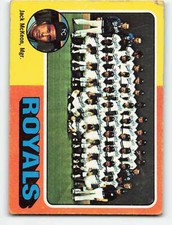 1975 Topps #72 Jack McKeon VG Very Good Royals MG 