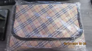 Outdoor Sand & Waterproof Picnic Blanket Beach Mat Beige Plaid 83.5" x 75.5" - Picture 1 of 4