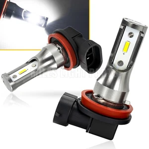 400% Super Bright H8 LED Fog Light Bulb 6000K Xenon White H9 H11 Bulbs 10.5W 2X - Picture 1 of 9