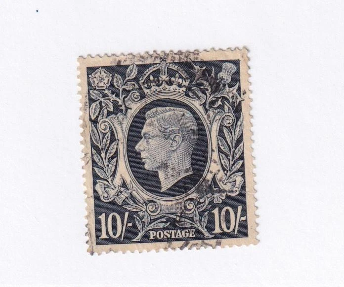 GB # 251 VF-FACE CANCELACIÓN GRATUITA KGV1 10sh INDIGO CAT VALOR $22,50 REF-CNNTELLSIT Foto 1 de 1